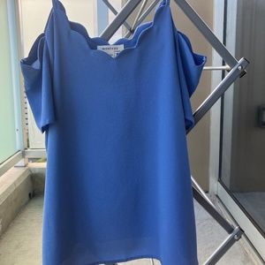Cold shoulder spaghetti strap top